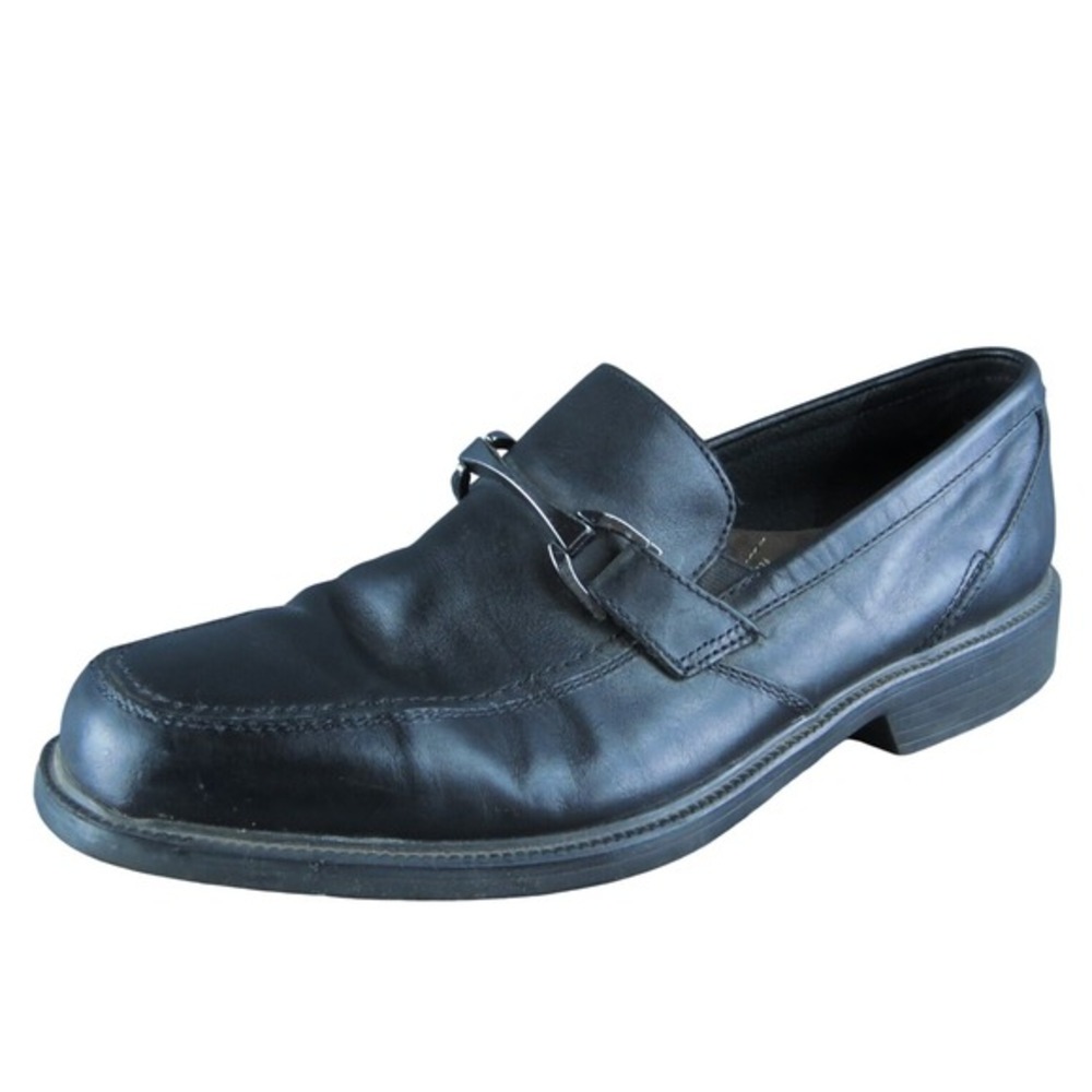 Bostonian Horsebit Men Loafer Shoes Size 9 Medium Black Leather Slip On